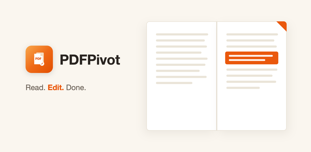 PDFPivot: Read. Edit. Done.
